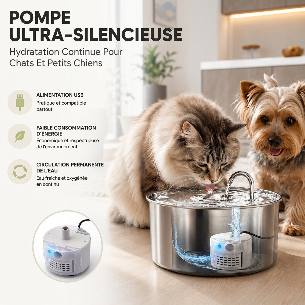 Filtre à fontaine pour Chat