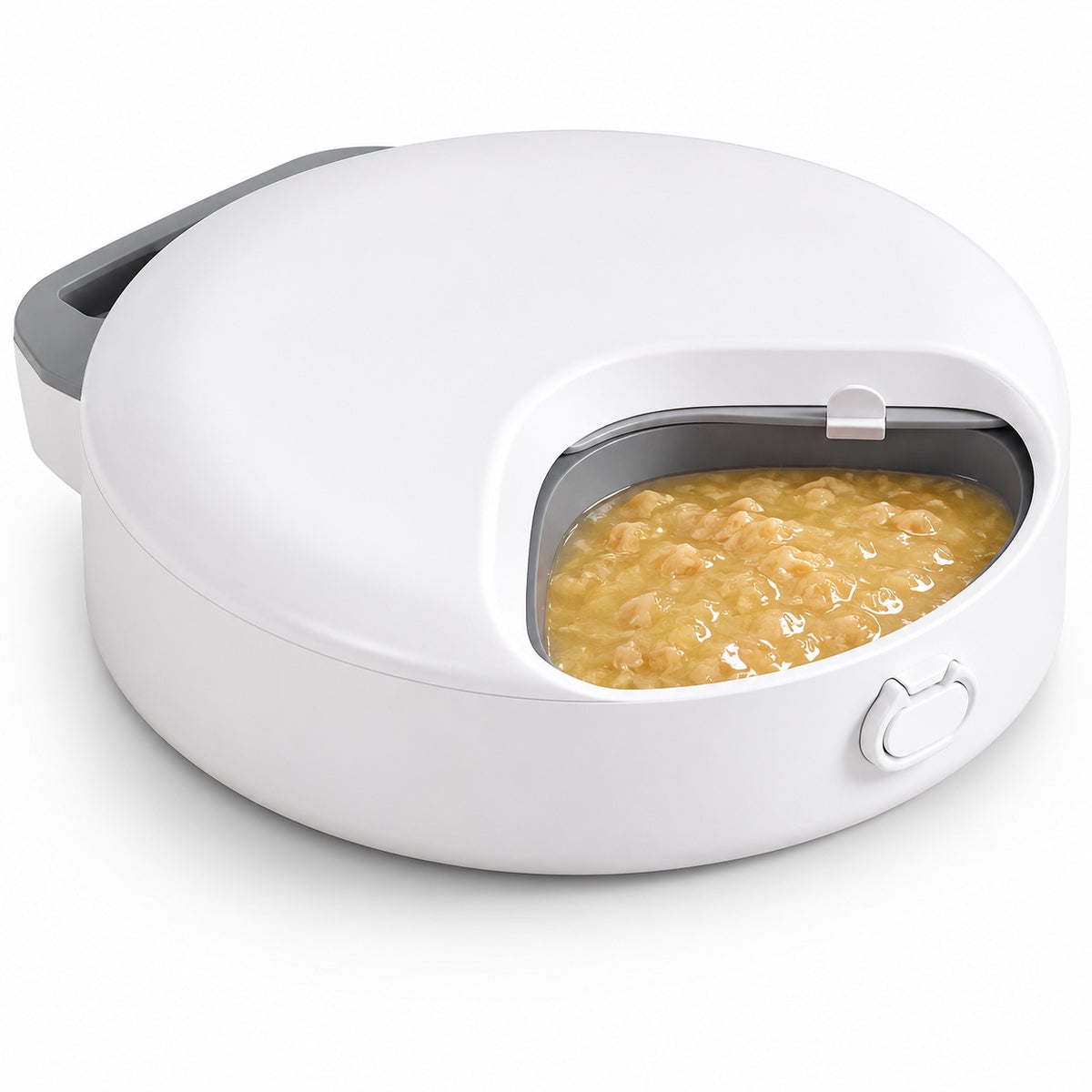 Distributeur Pâtée & Croquettes Chat, 4 Repas Frais