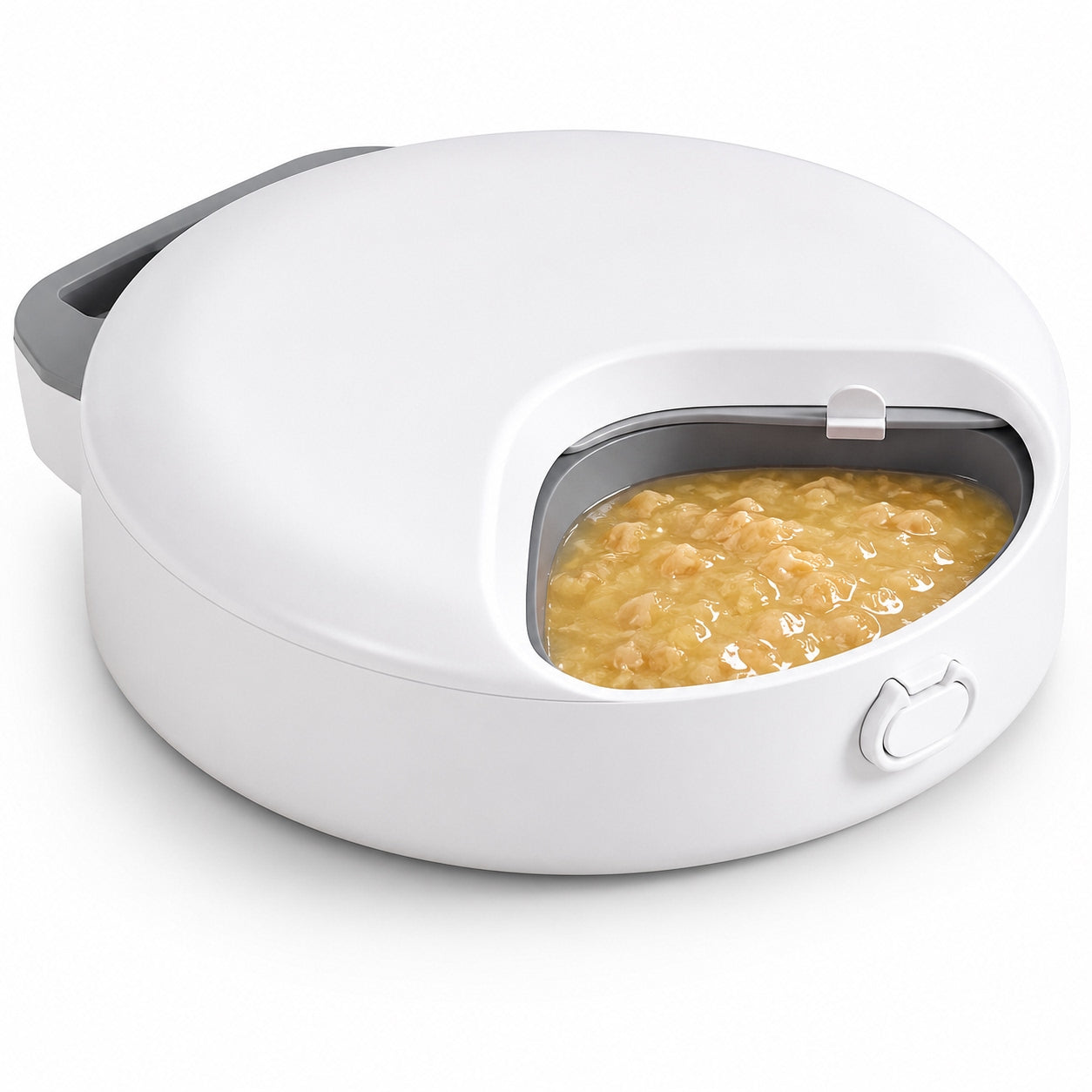 Distributeur Pâtée & Croquettes Chat, 4 Repas Frais
