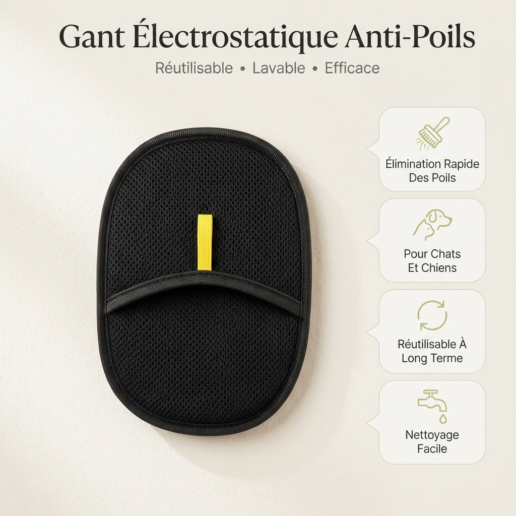 Gant anti-poils pour Chat