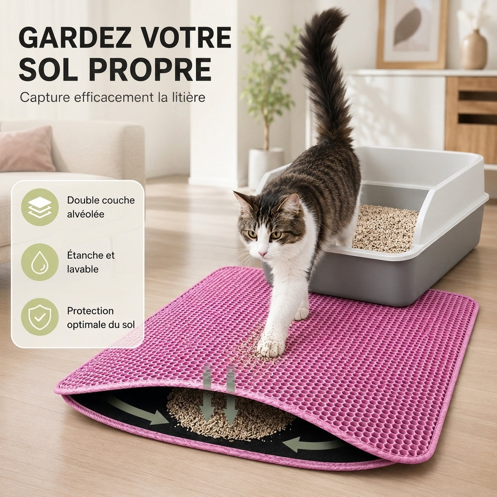 Tapis de litiere pour Chat