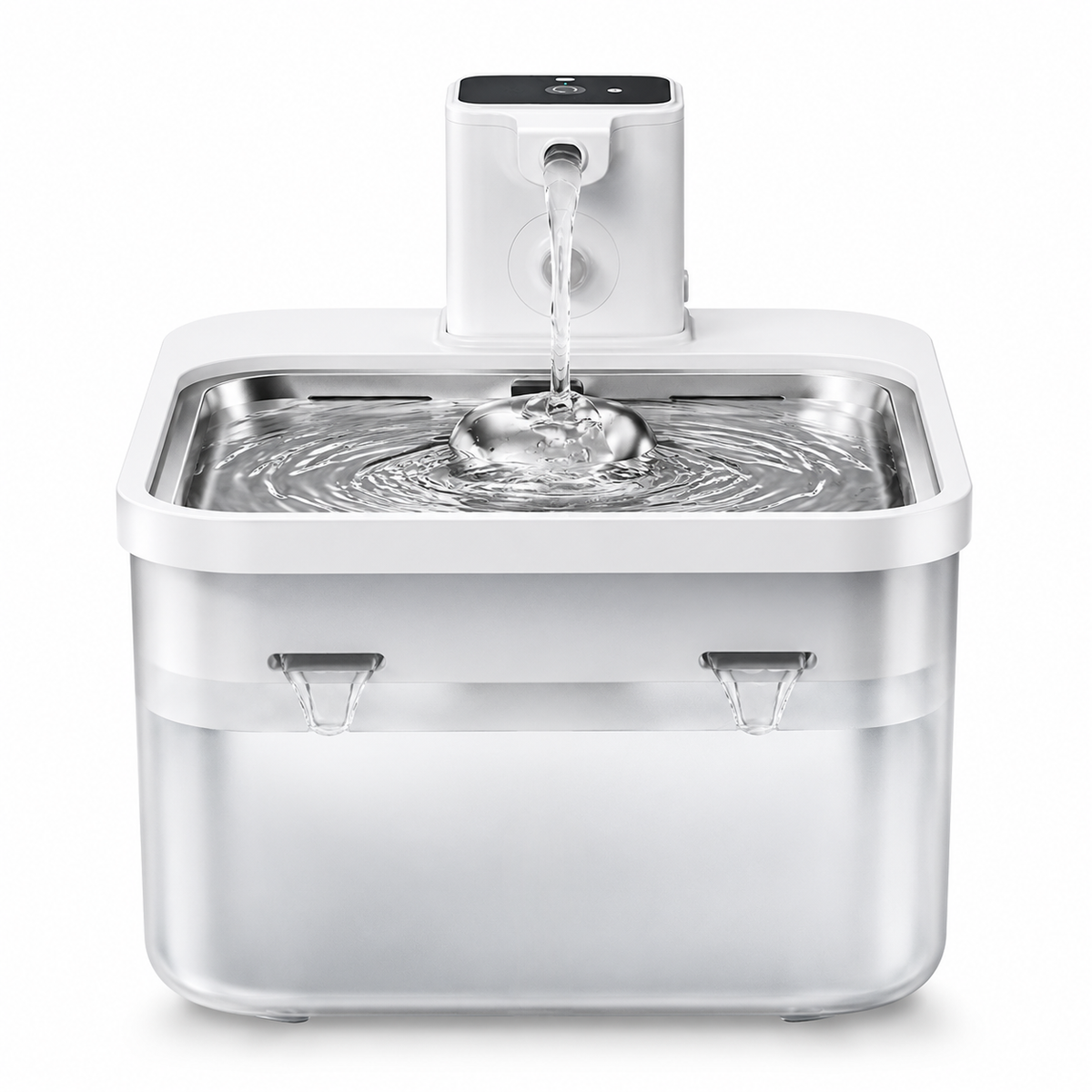 Fontaine à Eau Chat Inox Sans Fil 2,5 L