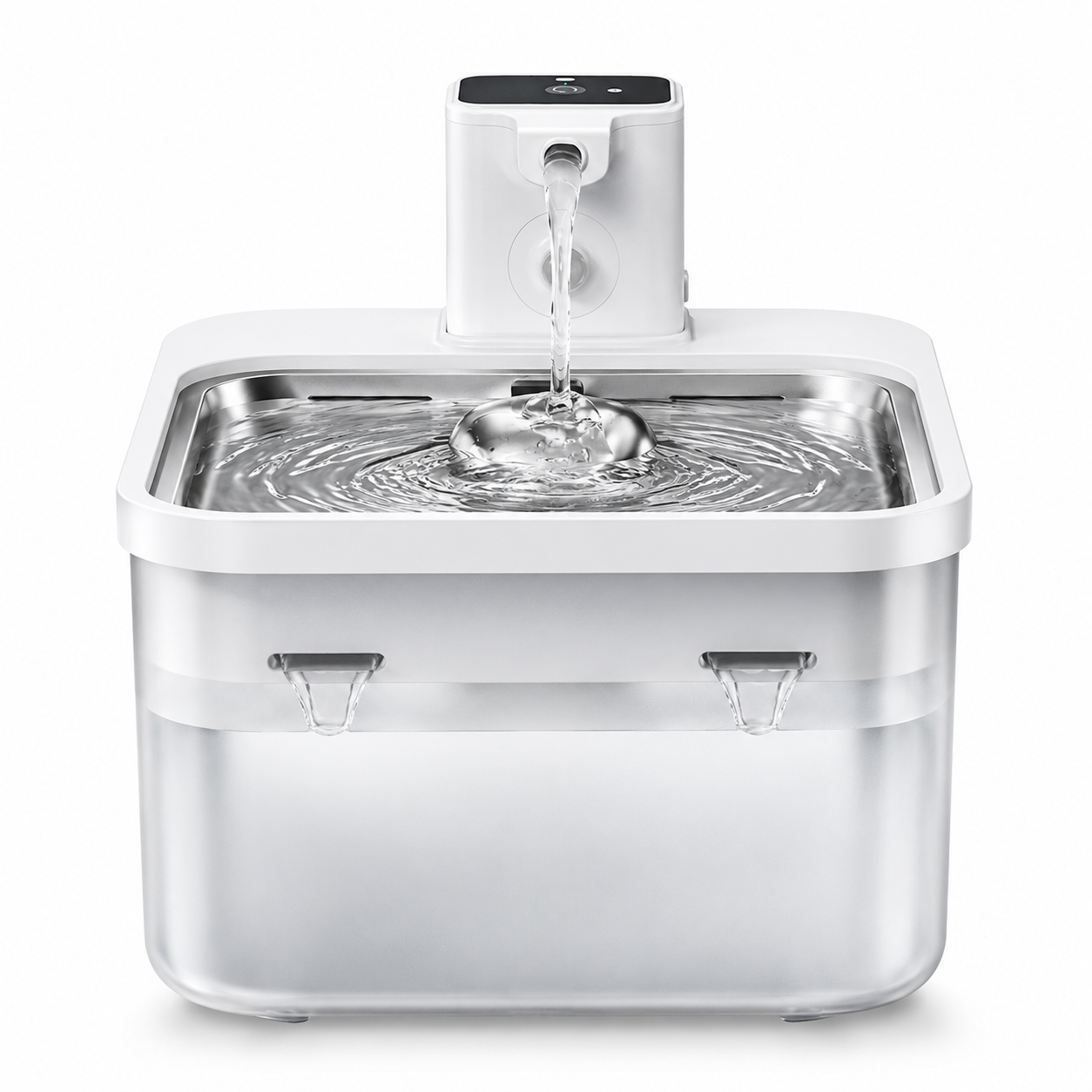 Fontaine à Eau Chat Inox Sans Fil 2,5 L