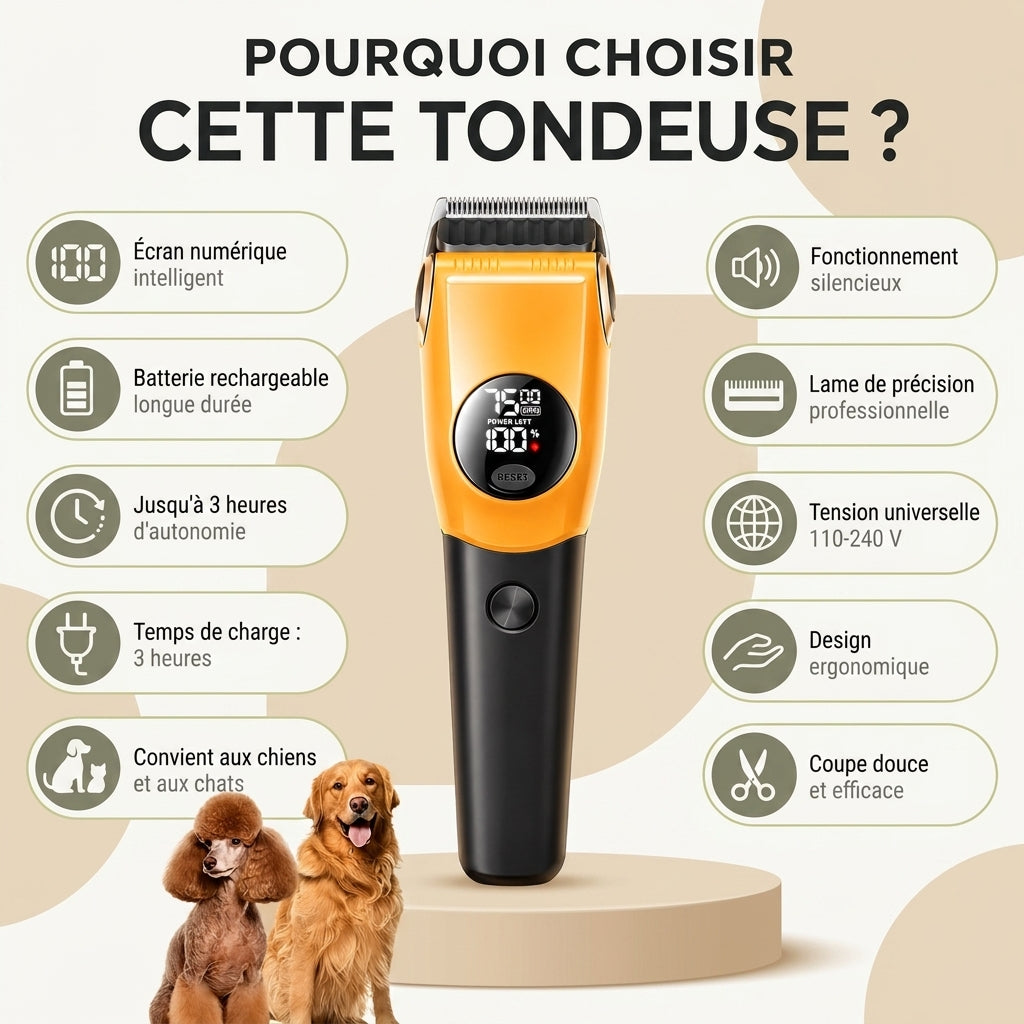 Tondeuse professionnelle pour Chat