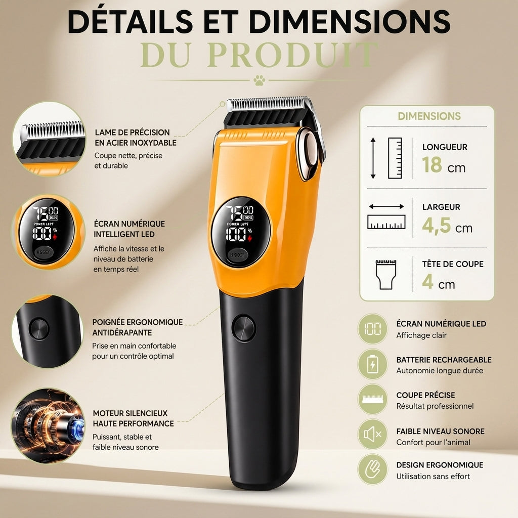 Tondeuse professionnelle pour Chat