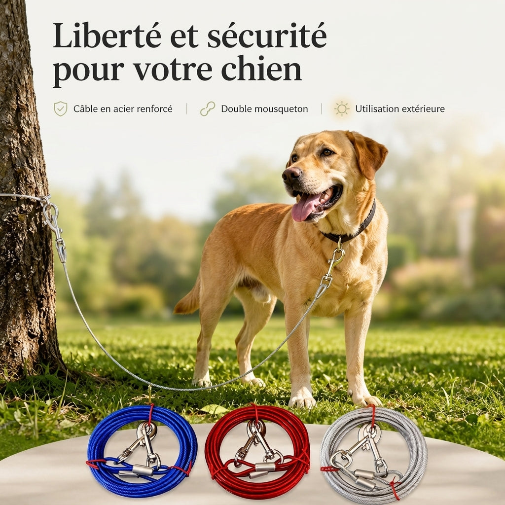Cable de laisse robuste pour Chien