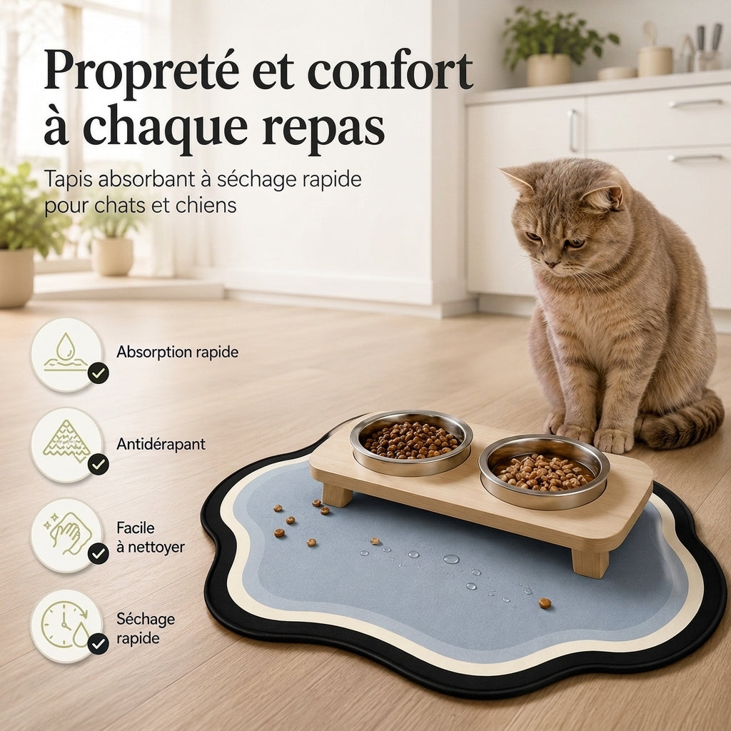 Tapis d'alimentation pour Chat