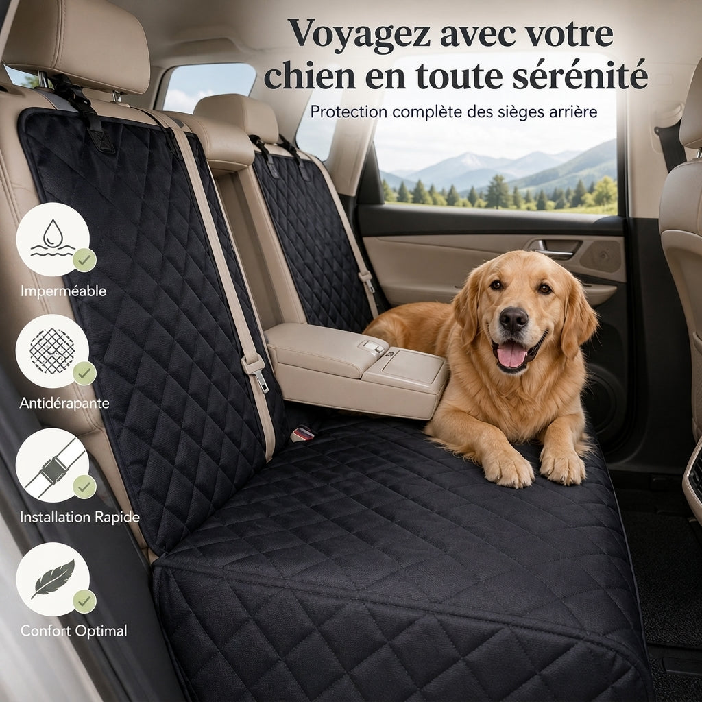 Housse banquette arrière voiture pour Chien