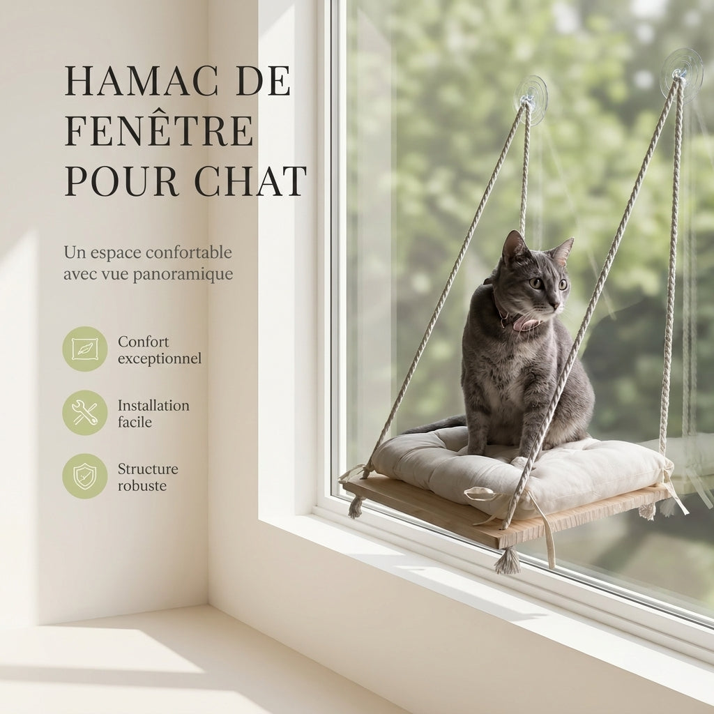 Hamac de fenêtre pour Chat