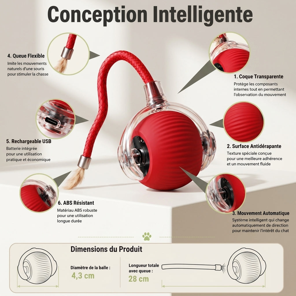 Jouet interactif pour Chat
