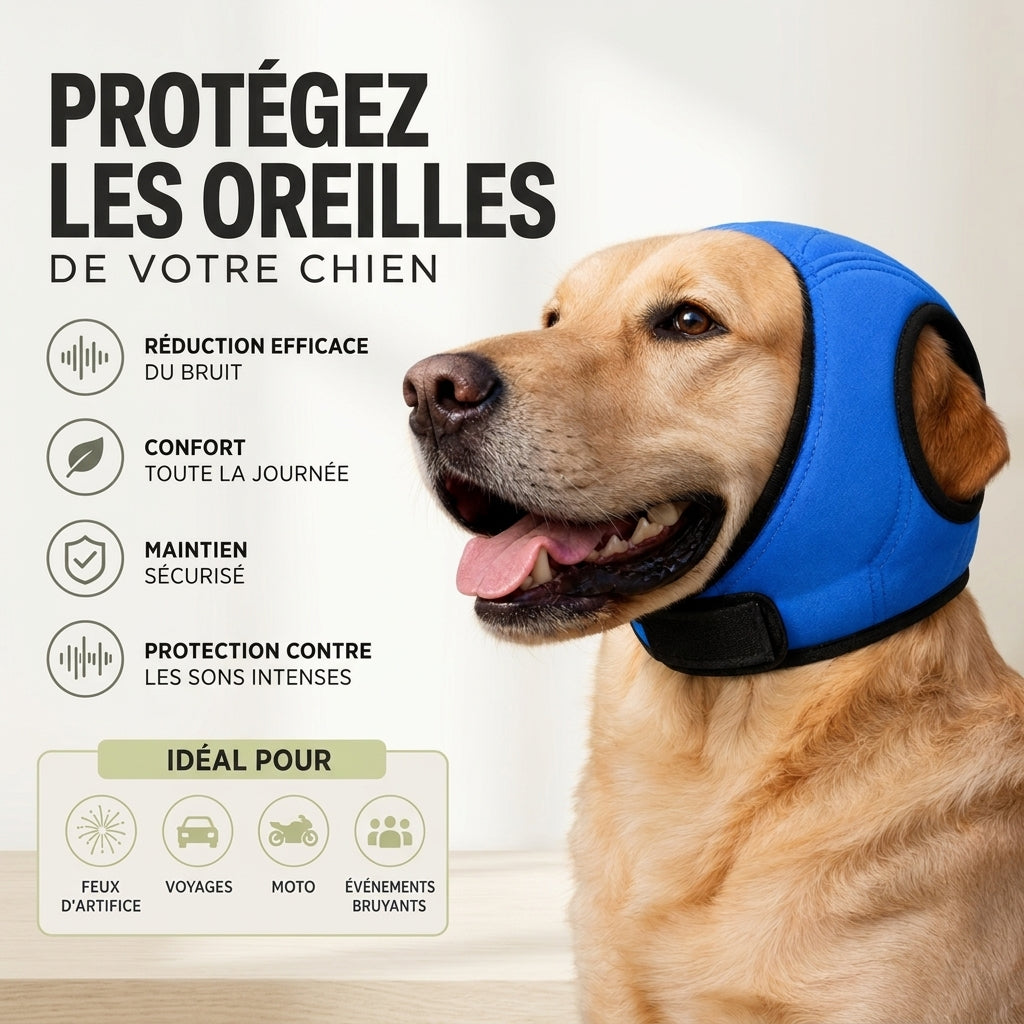 Cagoule anti-bruit pour Chien
