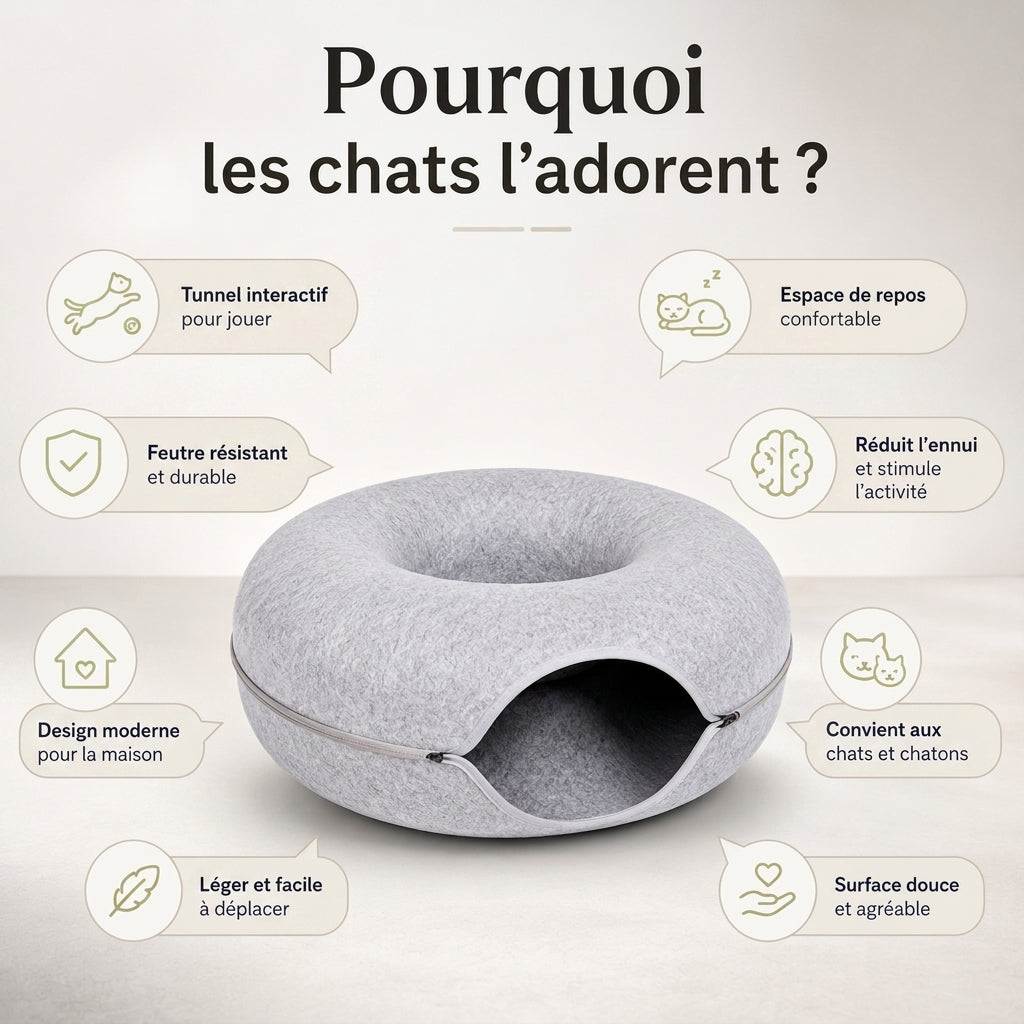 Maison donut pour Chat