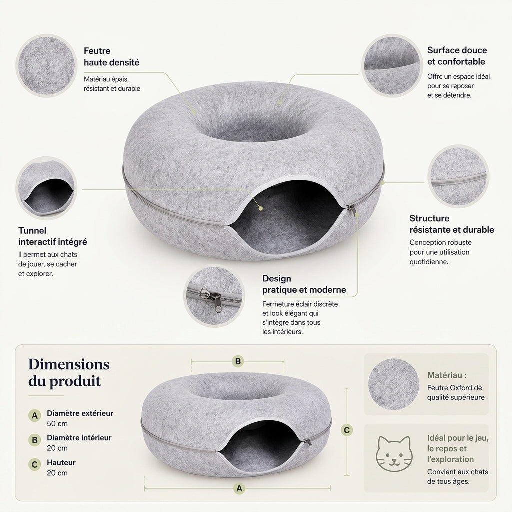 Maison donut pour Chat