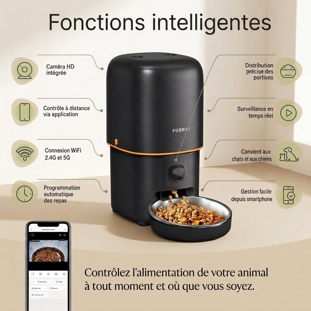 Distributeur de croquette automatique pour Chat
