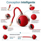 Balle interactive avec corde pour chat et chien