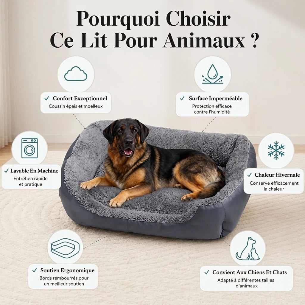 Coussin rectangulaire pour Chien et Chat