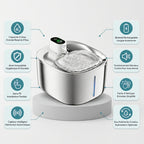 Fontaine à eau en inox avec indicateur lumineux