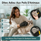Gant électrostatique anti-poils réutilisable