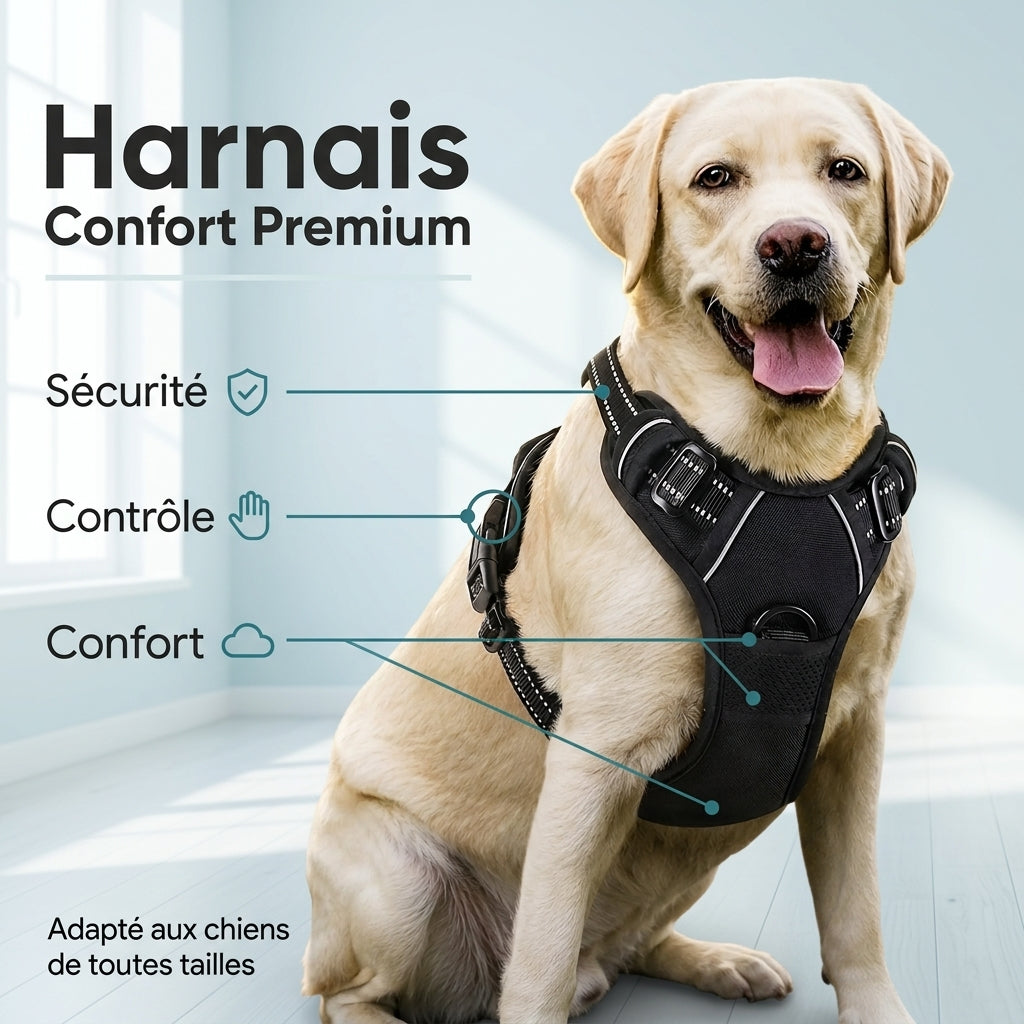 Harnais réfléchissant pour chien