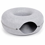 Lit donut avec tunnel pour chat et chien