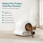 Litière automatique capsule pour chat