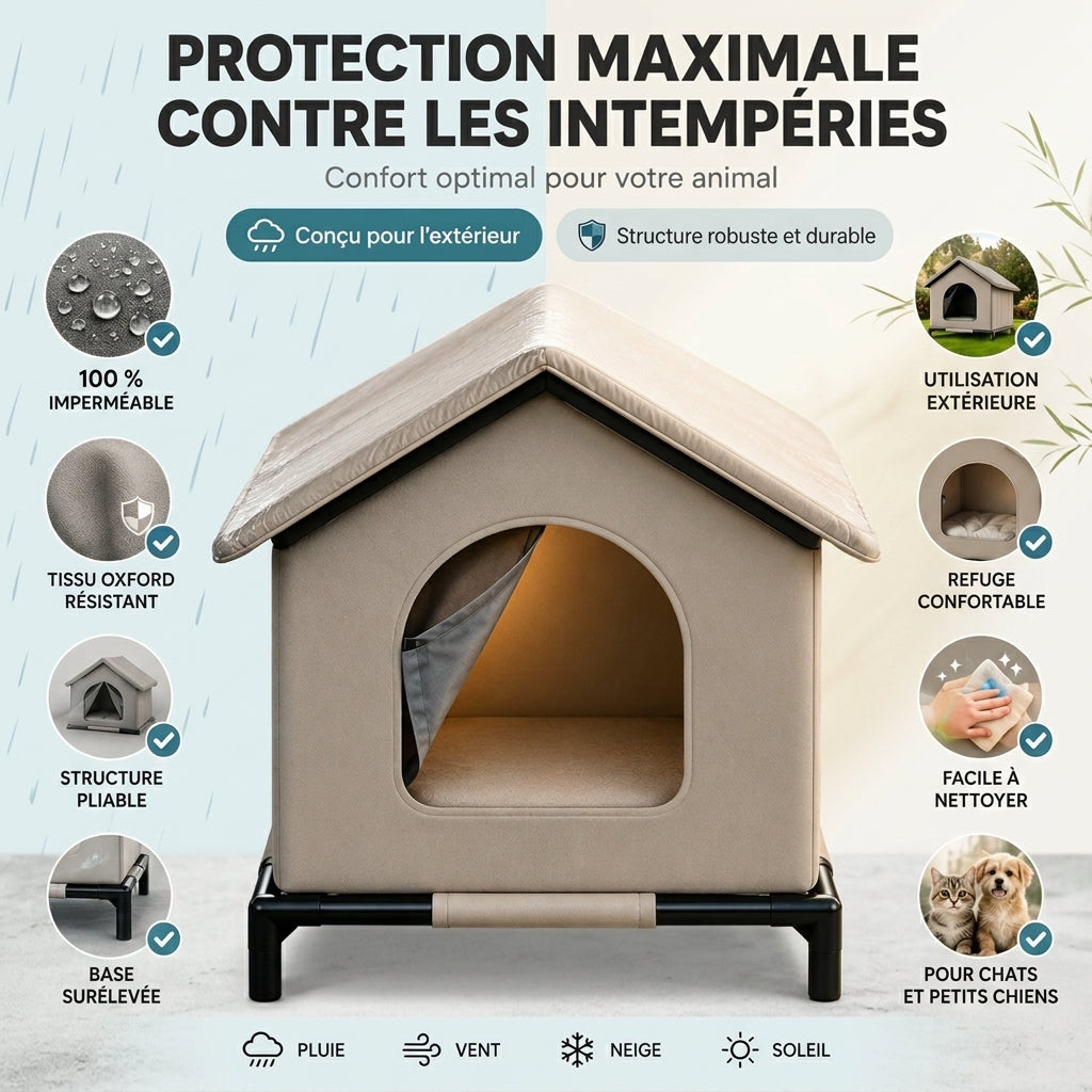 Niche d'extérieur pour chien