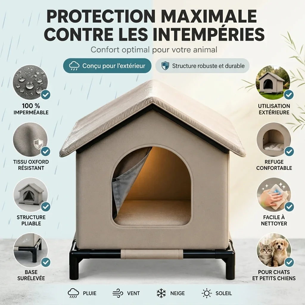 Avantages de la niche exterieure impermeable pour chat et chien