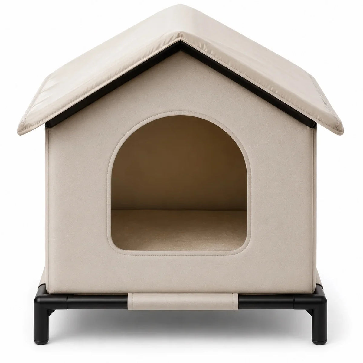 Niche exterieure pour chat et chien, vue de face