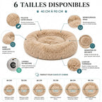 Panier donut moelleux pour chat et chien