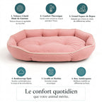 Panier confort rose pour chat et chien