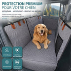 Protection de siège auto à fenêtres pour chien - gris