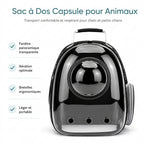 Sac à dos capsule de transport pour chat