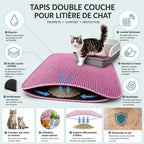 Tapis anti-dispersion pour litière