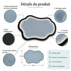 Tapis décoratif forme vague pour chat et chien