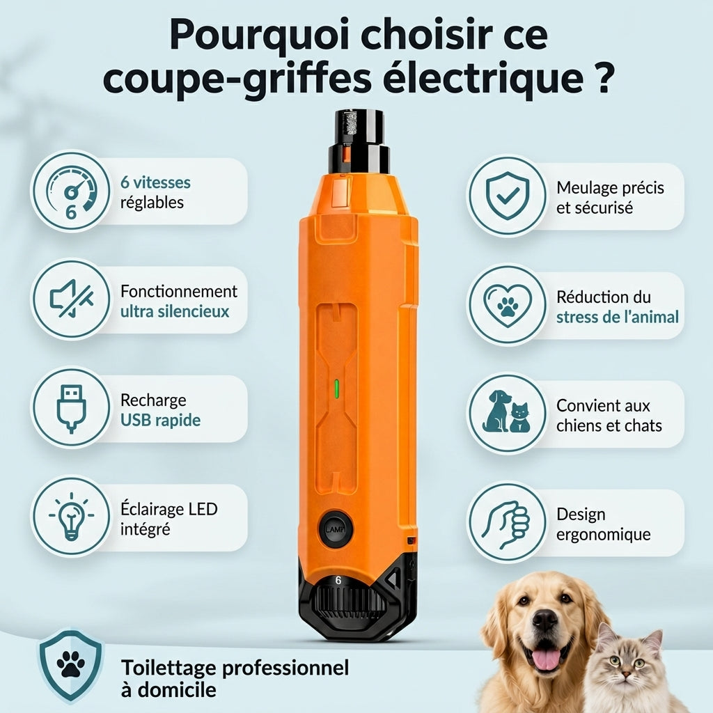 Tondeuse électrique pour chien et chat