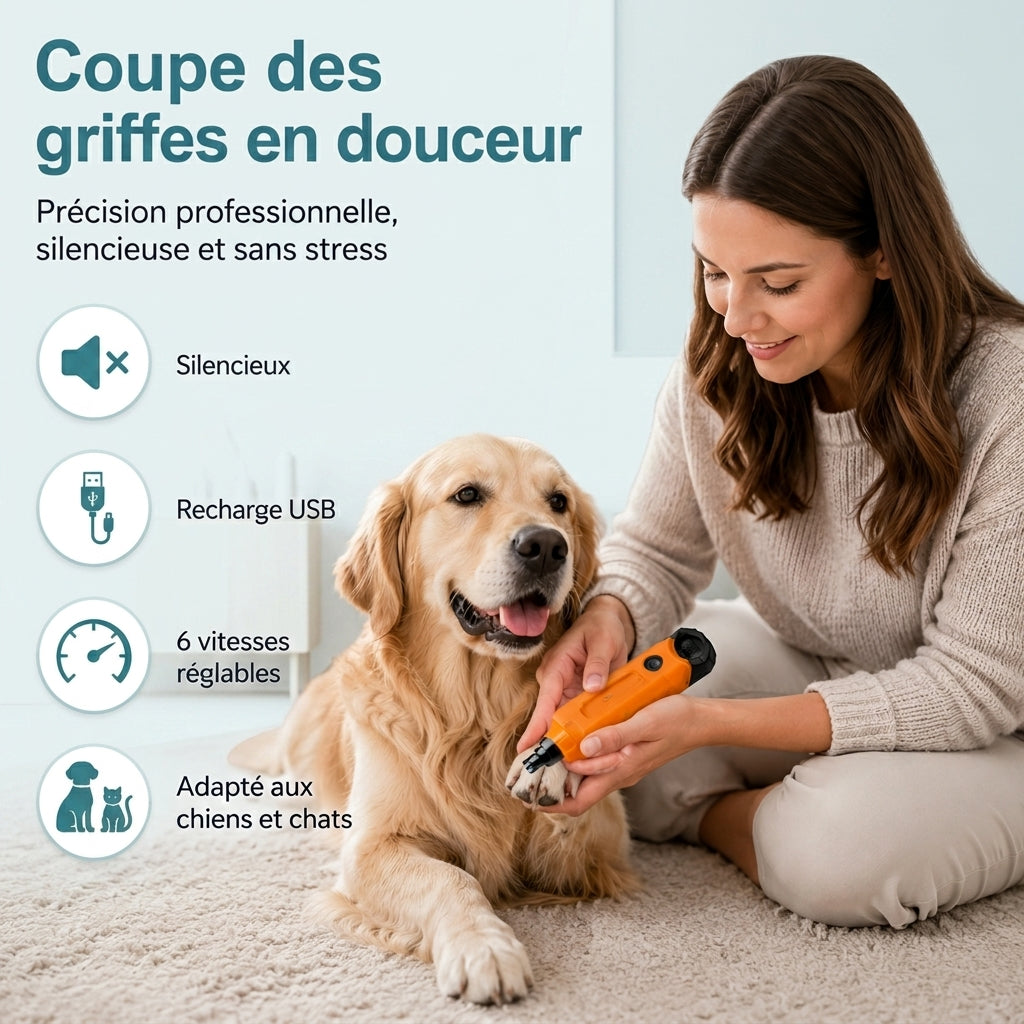 Tondeuse électrique pour chien et chat